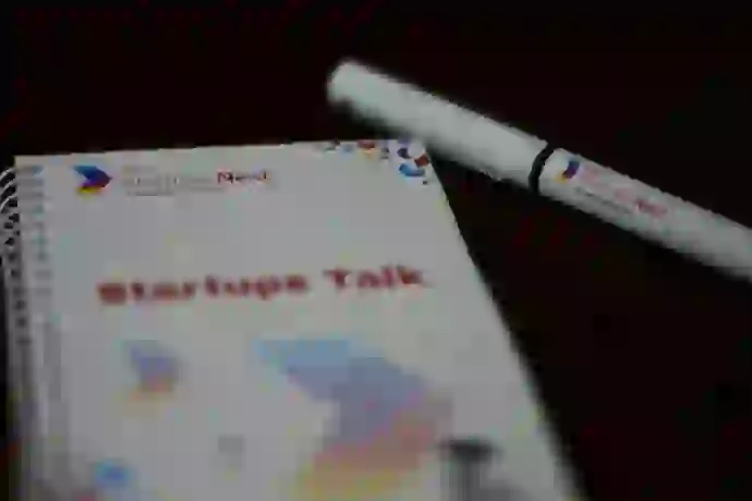 notebook with a startup ideas based in India